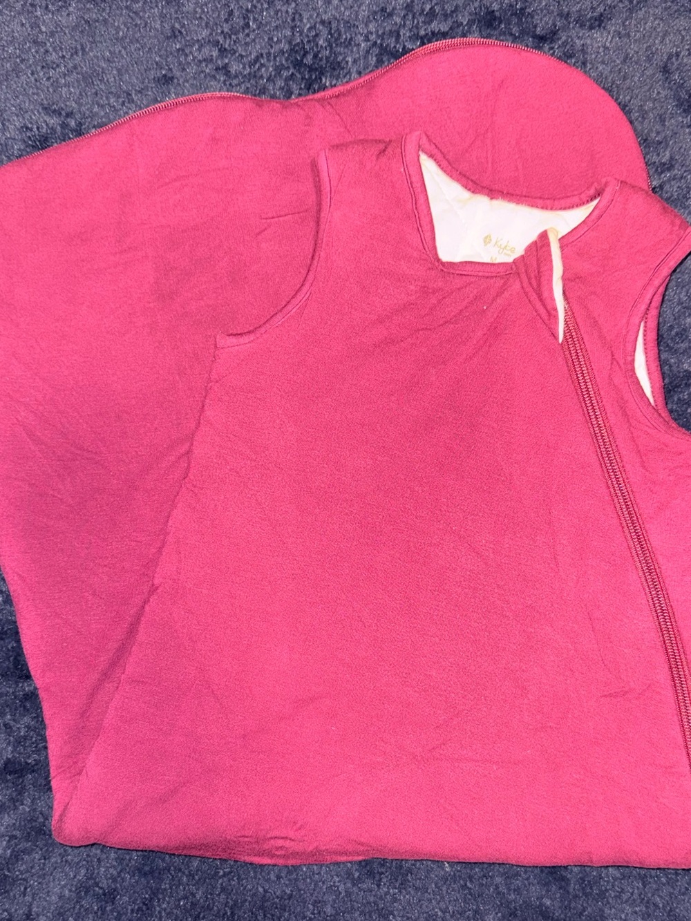Kyte BABY Cozy Sleeveless Sleep Sack - Burgundy Pink Medium 2.5 Tog